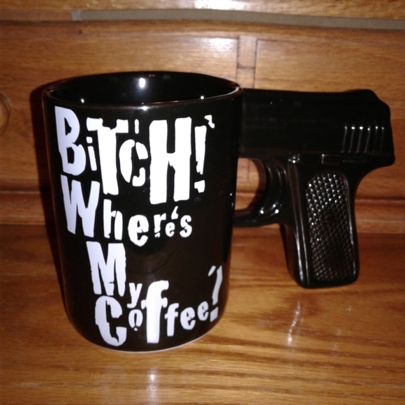 Spencer's Other - Tactical Coffee Mug Gun Bitch where's my coffee